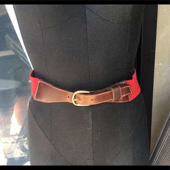 Vintage red and brown belt - Picture 3 of 5